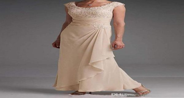 

elegant chiffon with lace cap sleeves mother of the bride dress floor length formal party evening dresses plus size wedding guest 6807066, Black;red