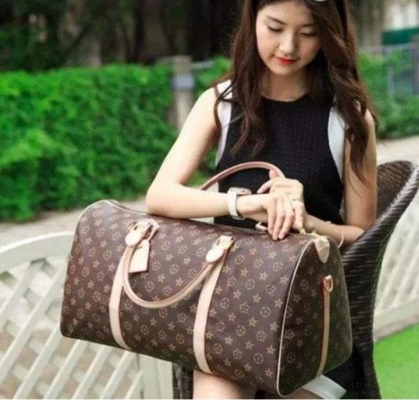 

mens 55cm large travel luggage bag key and lock men totes leather handbag duffle bag courrier shoulder bags crossbody 8432869