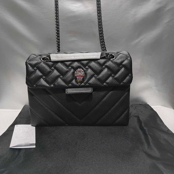 

leather handbag shoulder bags women's kurt bag color contrast stitching crossbody bag color diamond eagle head bag women handbags desig