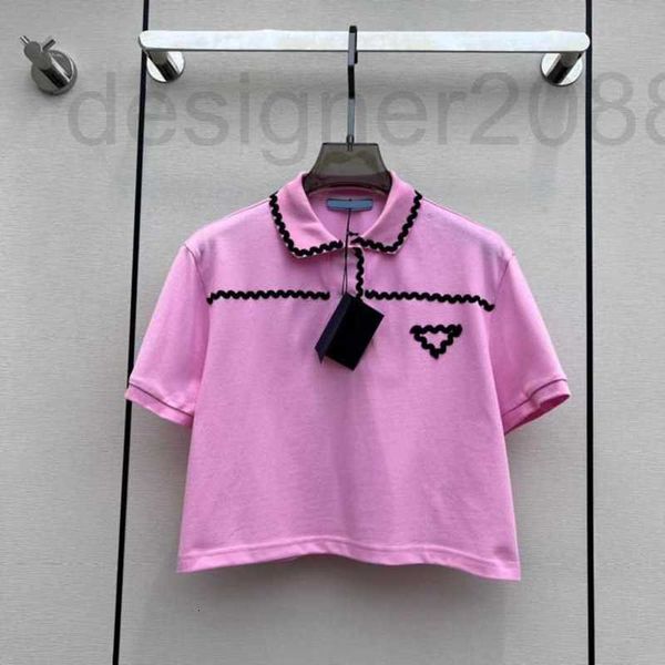 

women's t-shirt designer small sweet girl polo short sleeve t-shirt dxbb, White