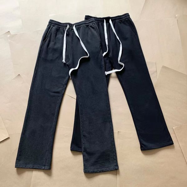 

men's pants sweatpants women's loose casual straight pants, Black
