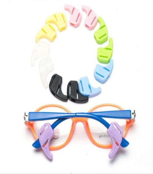 

10prslot healthy supersoft kids eyeglasses ear hook silicone candycolor antislip ear hook lock temple tip holder2418eyewear a6201311