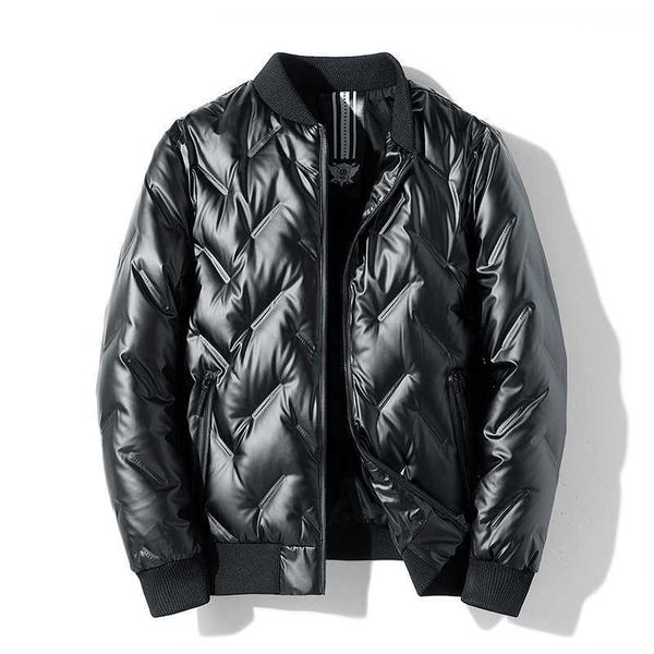 

yufan high end down new winter down jacket men's light coat casual puffer coat men stand up collar korean down jackets sk, Black