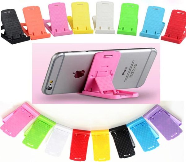 

universal mini mobile cell phone holder stand folding adjustable foldable support tablet smartphone card mount for iphone 6s plus 8763046