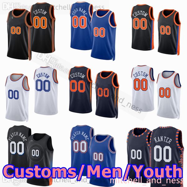 

30 julius randle jersey custom printed basketball jerseys 4 derrick rose 13 evan fournier 3 josh hart rj barrett obi in quentin grimes imman, Black;red
