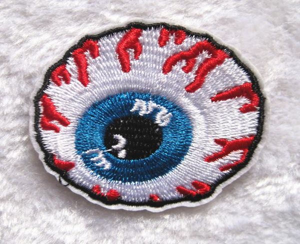 

20pc 55cm eyeball eye embroidered iron on applique motif badge patch embroidery diy accessory sewing supplies5522429, Blue
