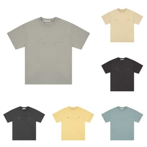 

essentail tees t-shirts designer fashion clothing 2023 summer essent short sleeve t-shirt men's women's trend casual essentiel30, White;black