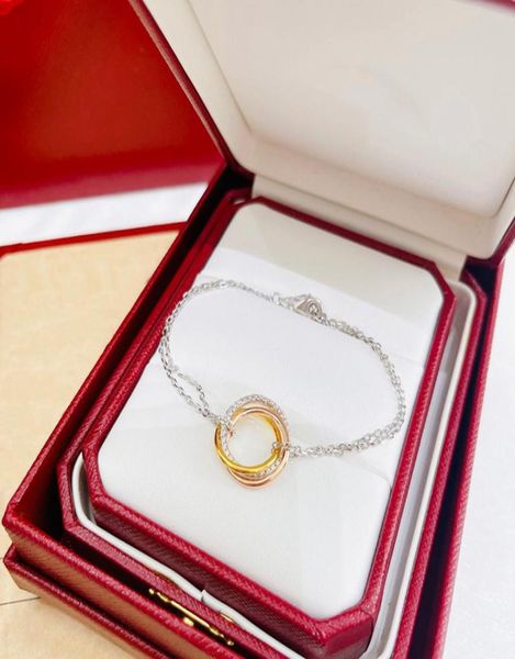 

mens bracelets designer bracelet for women jewelry luxury fashion classic double layer circle bracelets gift 925 sterling silver 27869740, Golden;silver