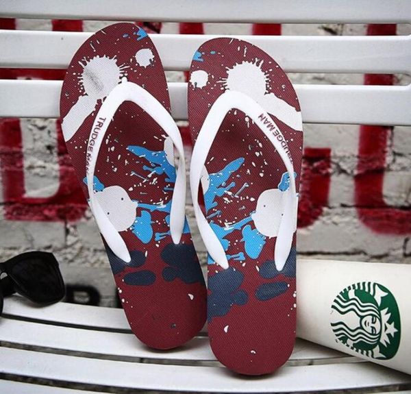 

2020 summer slippers beach indoor flat sandals slippers house flip flops men women sandal with box1429277, Black