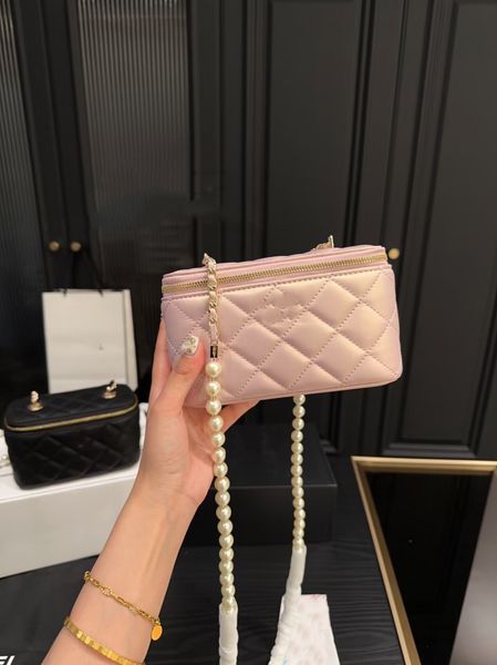 

designers classi shoulder bags handbags flap handbag pearl chain crossbody bag luxury designer bag coin purse cosmetic bag with scarves