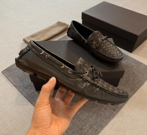 

2020ss men genuine leather business shoes luxury design grind arenaceous leisure and business dual purpose dress shoe7929276, Black