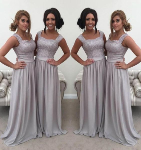 

new wedding guest dress lace sweetheart sleeveless zipper back bridesmaid dress elegant aline chiffon floor length bridesmai7770623, White;pink