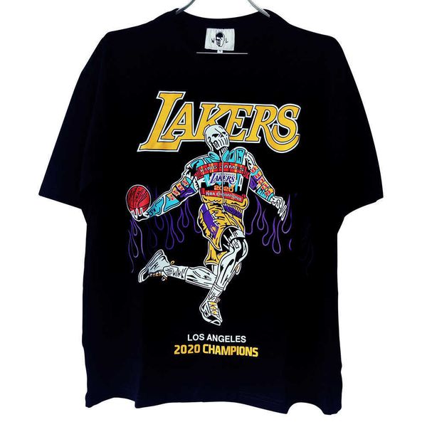 

lotas lakers james same short sleeve t-shirt loose short sleeve, White;black