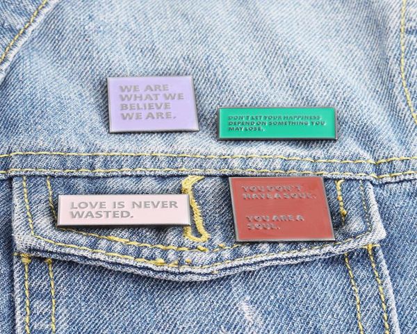 

love is never wasted enamel brooches pin for women fashion dress coat shirt demin metal funny brooch pins badges promotion gift8765929, Gray