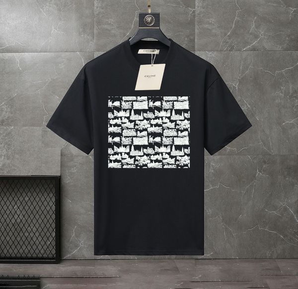 

2023 summer men's and women's fashion and leisure brand temperament joker soft cartoon letter printed t-shirt size xs-4xl#sl18, White;black
