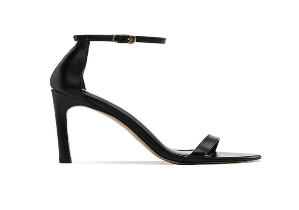 

3240 peep toe pumps women buckle sandals simple design kitten heels multiple colors high heels big small size dress footwear z2661601395, Black