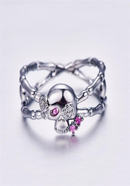 

whole retro skull ring fashion simple jewelry punk skull ring men039s and women039s jewelry halloween gift1984720, Golden;silver
