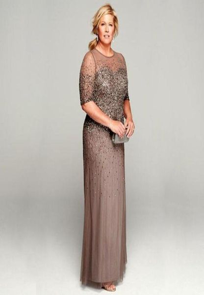 

2016 gorgeous plus size custommade gray chiffon mother style beading appliques vestido de madrinha mother of the bride lace dress5375220, Black;red