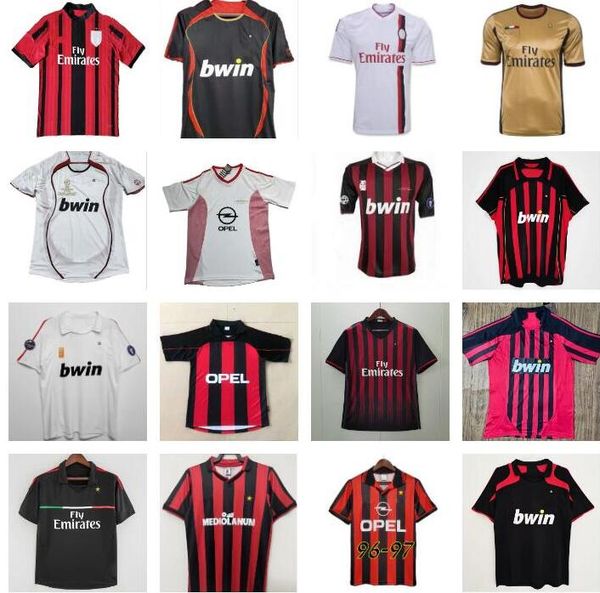 

2006 2007 2008 2009 2010 ac milans retro kaka soccer jersey 00 01 02 03 04 05 06 07 gattuso gullit van basten baresi ronaldo 93 94 95 96 riv, Black;yellow