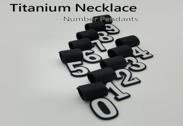 

number pendant for titanium sports necklace charms012346304002, Bronze;silver
