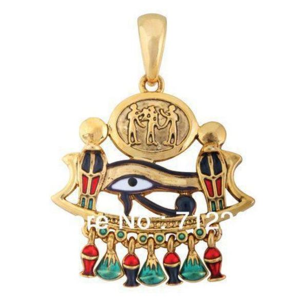 

gold cobraeye of horus religious necklace pendant012343212397, Silver