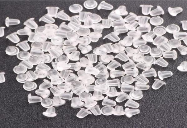 

500 pcs rubber earring back ser clear earnuts a2217323729, White