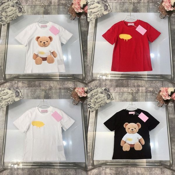 

kids t-shirts designer angel girls t shirts casual boys toddlers short sleeve plams tshirts youth children letter printed tee fashion baby k, White;black