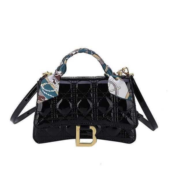 

handbag clearance wholesale lacquer leather shiny silk scarf one shoulder bag for women 2023 new versatile fashion candy popular net red