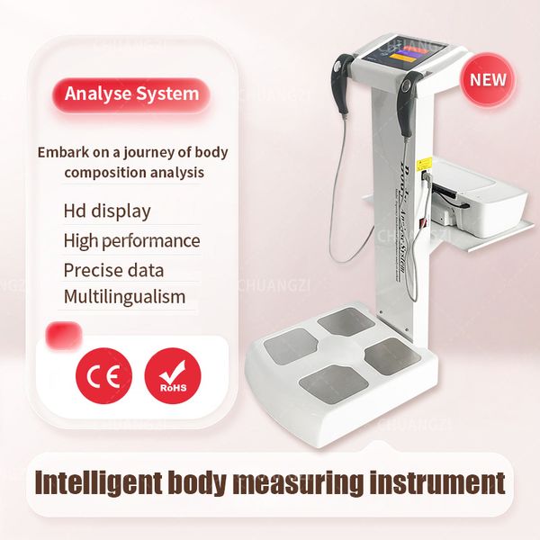 

beauty salon professional intelligent human body fat scale element health analyzer machine printer body composition with result sheet