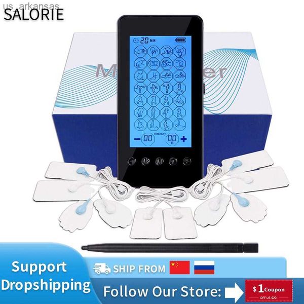 

28-mode tens unit muscle stimulator touch screen rechargeable ems tens machine body massager massage device therapy health care l230523