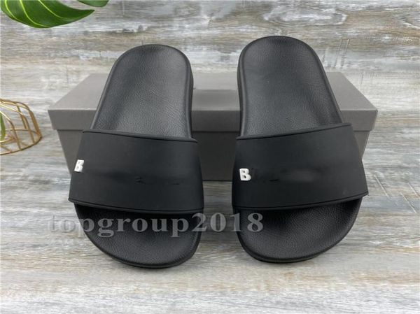 

paris b sliders mens womens summer sandals beach slippers ladies black scuffs home slides flat chaussures shoes indoor office stre4210576