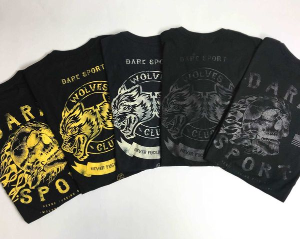 

new darc t-shirt wolf head clothing t-shirt size t-shirt fashion, White;black