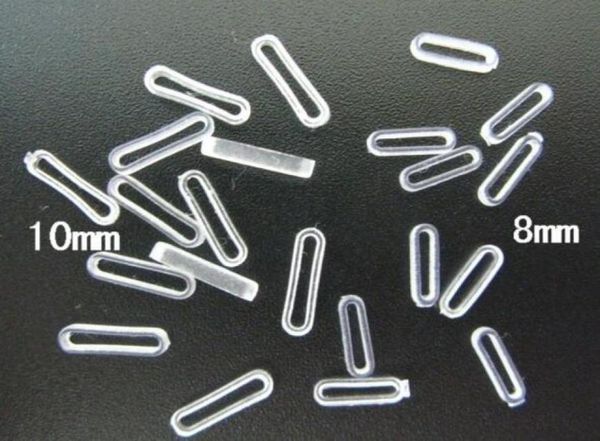 

8mm 10mm 100pcslot clear rubber ser fix the slide letters and slide charms on the bracelet wristband7056942, Silver