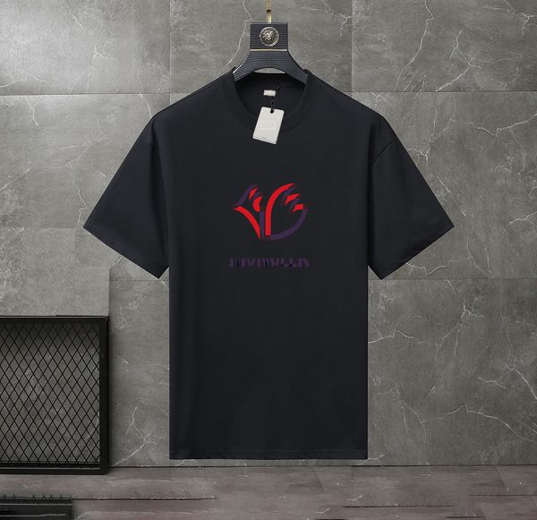 

2023 summer men's and women's fashion and leisure brand temperament joker soft cartoon letter printed t-shirt size xs-4xl#j037, White;black