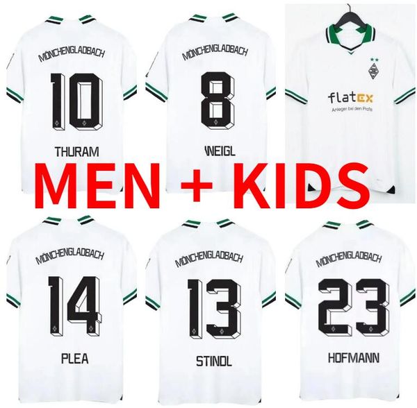 

23 24 borussia monchengladbach soccer jerseys 2023 2024 gladbach thuram elvedi plea stindl bensebaini neuhaus ginter hofmann foootball shirt, Black;yellow