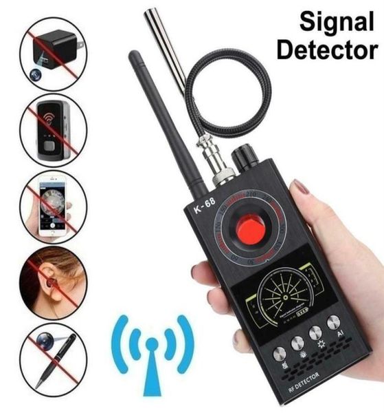 

new k68 multifunction antispy detector camera gsm audio bug finder gps signal lens rf tracker monitor detect wireless products 21223035, Silver