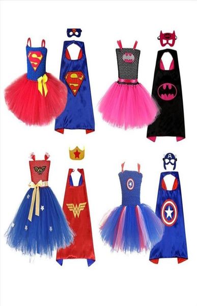 

halloween girls039dresses with pompon skirt and cape mask dresses263p1610023, Blue