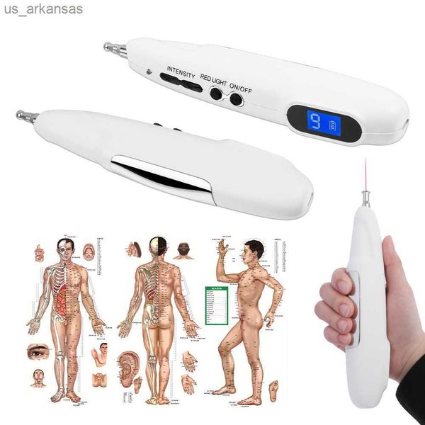 

handheld acupoint massage pen tens point detector lcd display electric acupuncture pen pain relief stimulator device l230523