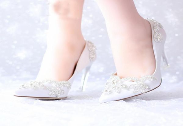 

pink satin wedding bridal shoes silver crystal pointed toe platform shoes pageant party pumps mother of the bride shoes9799110, Black