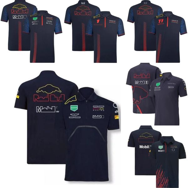 

f1 racing t-shirt summer team short-sleeved polo shirt with custom