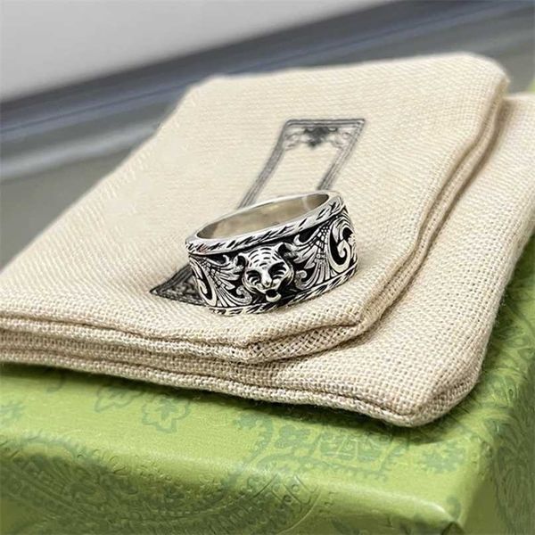 

60% off designer jewelry bracelet necklace kmx. 925 head men's women's trendy br wide narrow ring, Silver