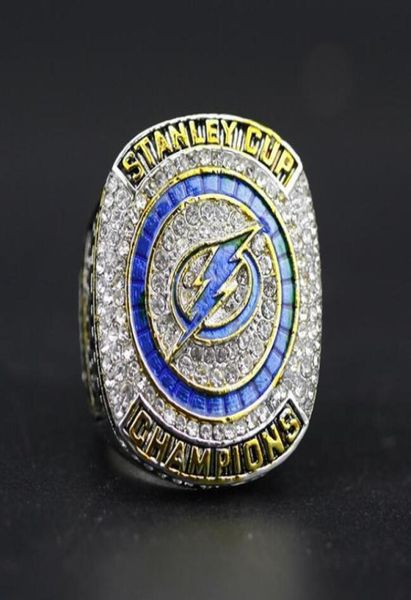 

hedman 2020 tampa bay lightnin g stanley cup team champions championship ring with wooden display box souvenir men fan gift4626942, Golden;silver