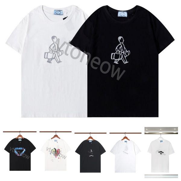 

new spring summer mens t shirt designer t shirts casual short sleeve soft mens ins trend loose cotton tee size s-xxl, White;black