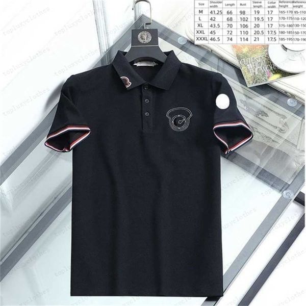 

new mens stylist polo shirts luxury brand mens designer polo t shirt summer fashion breathable short-sleeved lapel casual aj4e, White;black