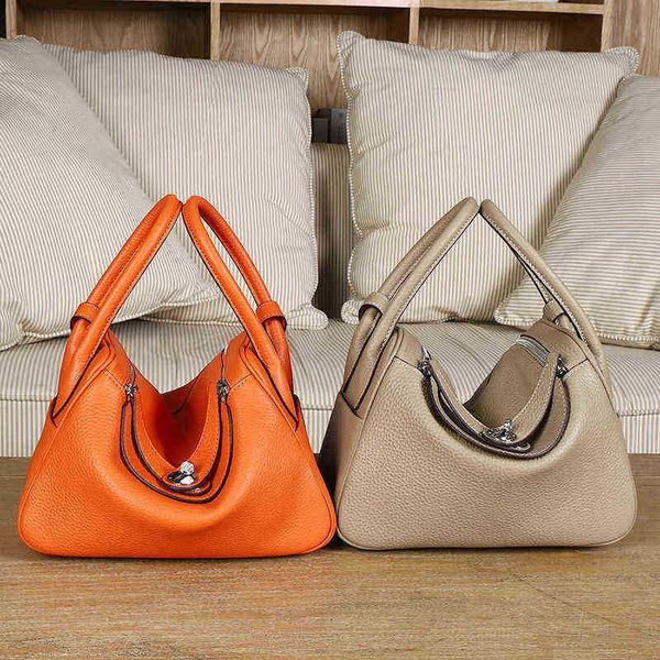 

designer h bags classic s 2023 women's atmospheric layer leather portable shoulder doctor's