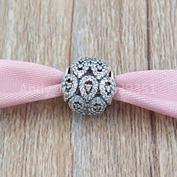 

andy jewel authentic 925 sterling silver beads cascading glamour charm charms fits european pandora style jewelry bracelets neck2631901, Black
