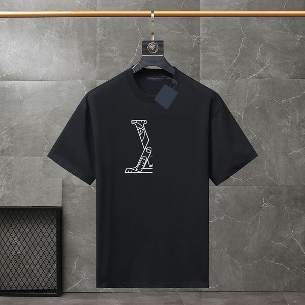 

2023 summer men's and women's fashion and leisure brand temperament joker soft cartoon letter printed t-shirt size xs-4xl#ljs, White;black