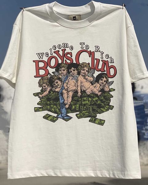 

hip hop bieber rich boys club limited vintage short sleeve ouyang nana same style, White;black