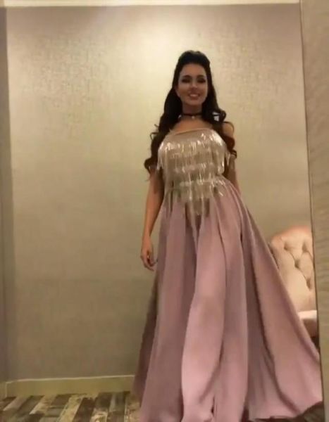 

2017 prom dresses rusty pink fairy floor length party dresses with off shoulder blingbling beaded tasseled cape and removable blac8061776, Black