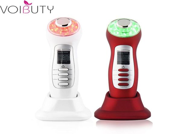 

7 in 1 ultrasonic galvanic pon skin spa deep pore clean pigment wrinkle removal face lift skin tightening ion beauty tool2468949, Black;white